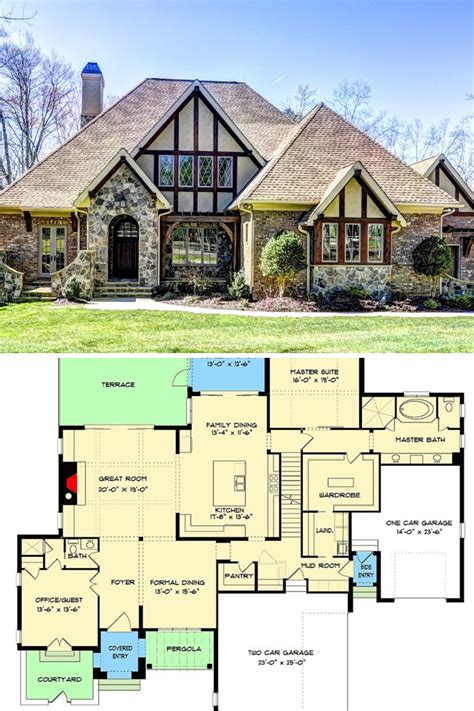 tudor ranch style homes|modern tudor cottage house plans.